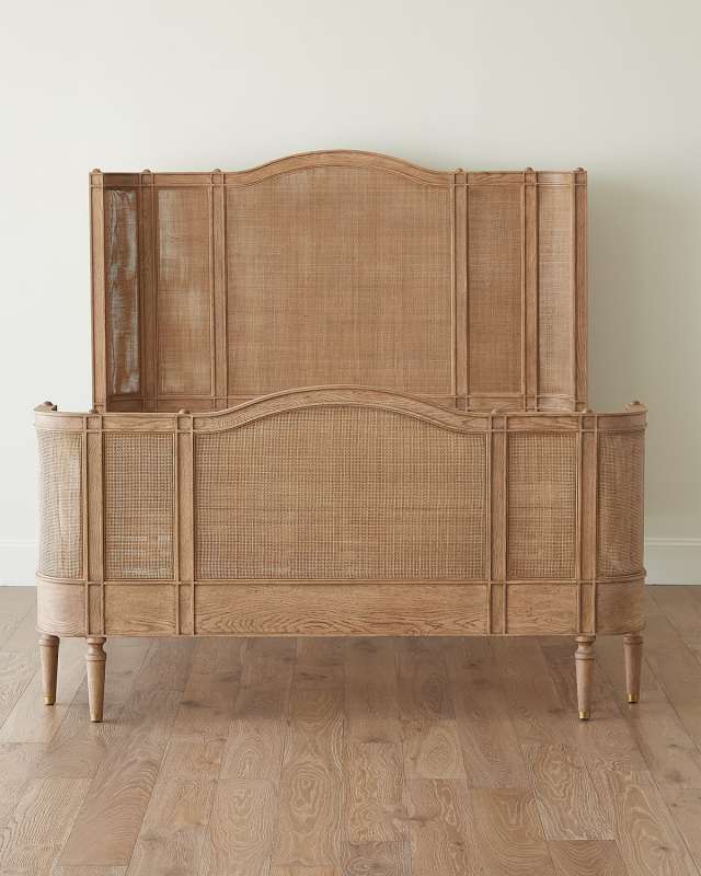 Josephine Queen Bed, Natural